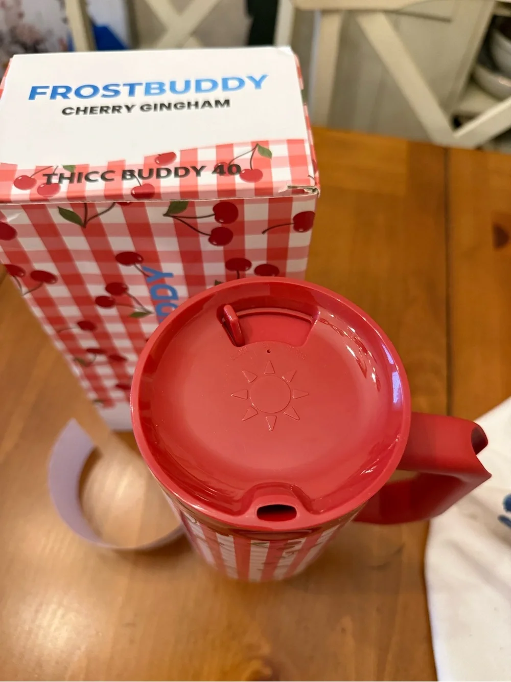 Thicc Buddy 40oz Cherry Gingham Frostbuddy
